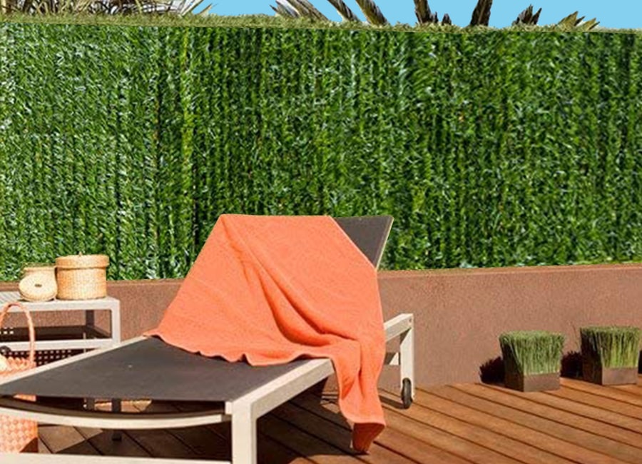 Malla de ocultación impresa para jardín decoración de bosque terraza o balcón poliéster 180 x 70 cm 100% 