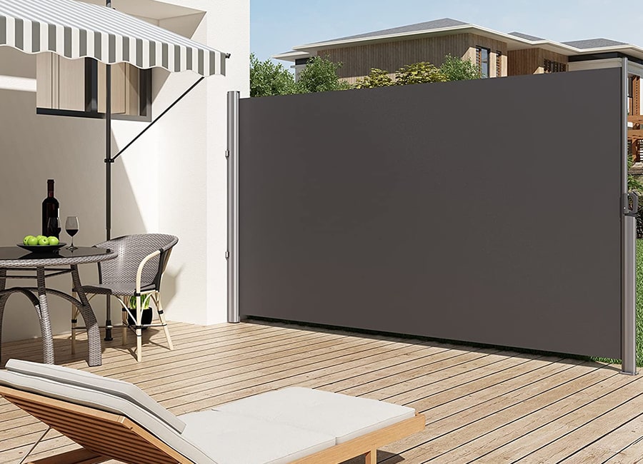 2piezas EUGAD Estera de PVC protección Visual contra el Viento  para jardín balcón y terraza Malla Ocultación Total 300x100 cm